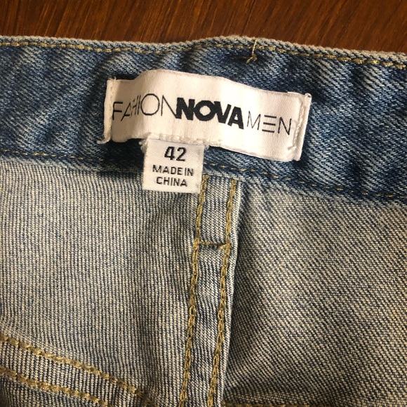 NWOT Fashion Nova Ryda Moto Skinny Jean - Light/Wash Size 42 - Picture 10 of 11